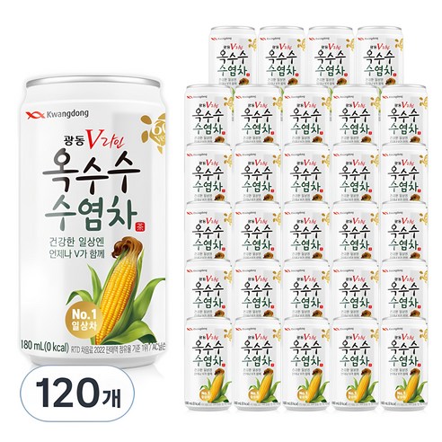 광동 V라인 옥수수 수염차, 180ml, 5개