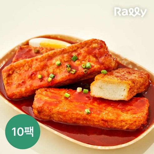 [랠리] 닭가슴살 어묵바 떡볶이맛 100g 10팩, 10개