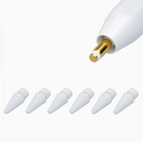 디큐브 애플펜슬 1/2세대 호환 펜촉 팁 2B+HB 6개입 1팩, 일반펜촉