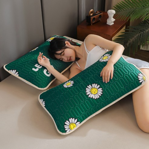 INEFF 만화 베갯잇 귀여운 라텍스 베갯잇 2개 고급 베갯잇 48*74cm, 13
