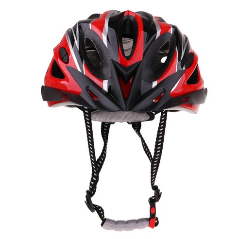 성인 안전 헬멧 사이클링 롤러 인라인 스케이트 자전거 타기, 레드 블랙, 56-62cm, 플라스틱