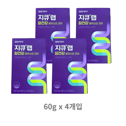 지큐랩 장건강 생유산균 코어 30p, 1개, 60g