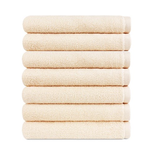 송월타월 라이트무지40 30수 130g, 베이지, 7개