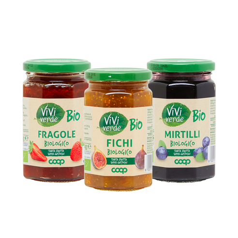 Viviverde 비비베르데 프리미엄 유기농 잼 3개 세트 (딸기+무화과+블루베리), 330g
