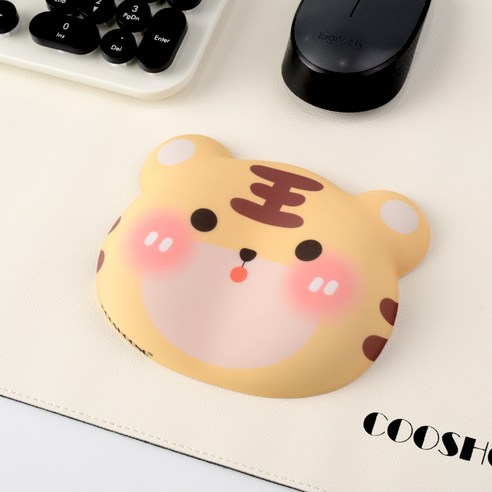 쿠슝 판다 팜레스트 마우스 손목 받침대 곰 마우스패드 손목 보호대 쿠션