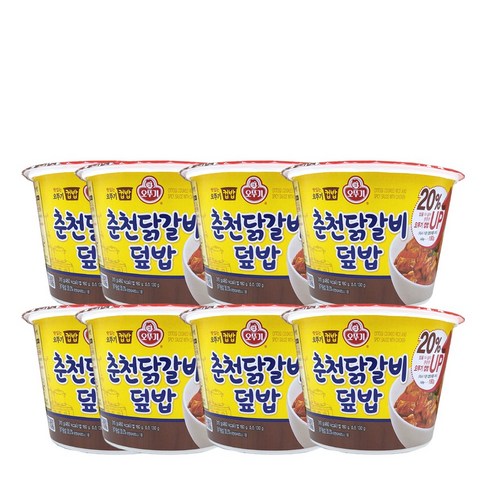 <올따옴> 오뚜기 맛있는 컵밥 춘천닭갈비덮밥 310g 8입, 8개