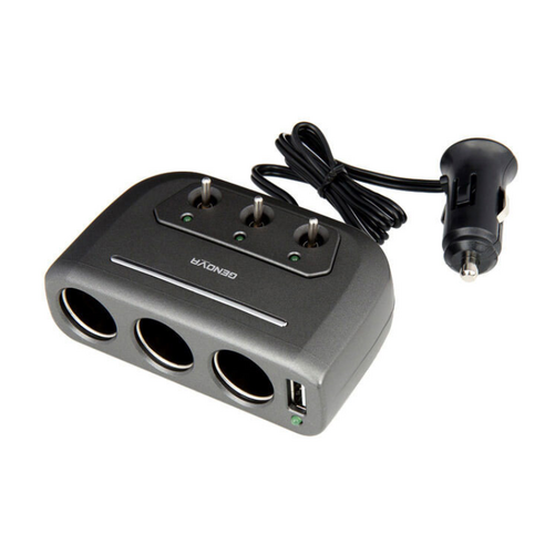 메이튼 차량용 200W 인버터 시거잭 초고속 변환기 12V, 1개 시거잭확장 14 국내산 자동차 쾌속 충전+usb 3구 소켓 시거잭허브, 1개