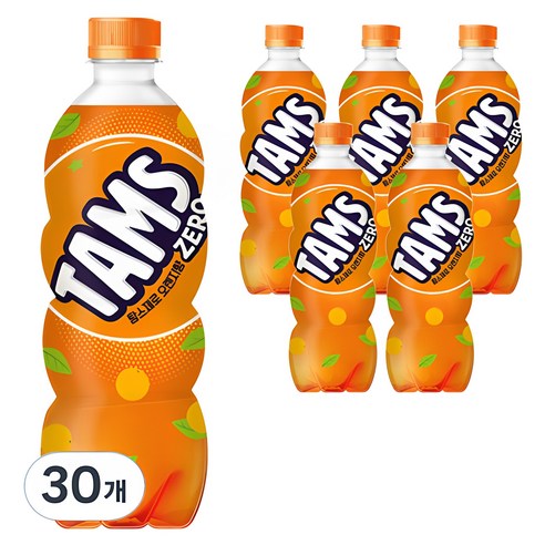 탐스 제로 오렌지향, 30개, 600ml
