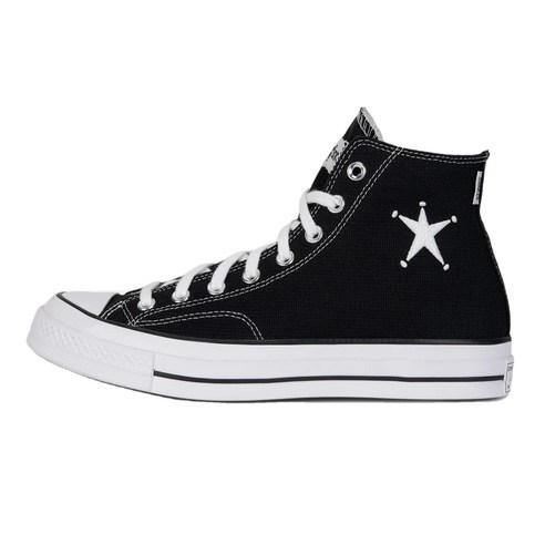 [스투시본사정품] 컨버스 x 스투시 척 70 하이 공용 신발 CONVERSE X STUSSY CHUCK 70 HIGH BLACK A01765C