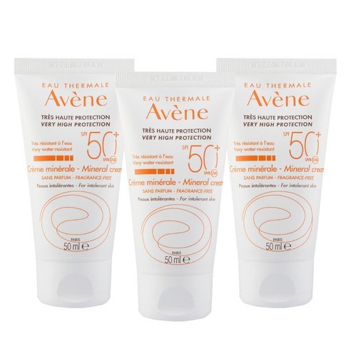 아벤느 미네랄 톤업 선크림 SPF50+ PA+++, 50ml, 3개