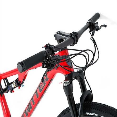 초경량 이동식 자전거, 듀얼 서스펜션과 유압 디스크 브레이크, 탄소 섬유로 만들어진 산악 자전거