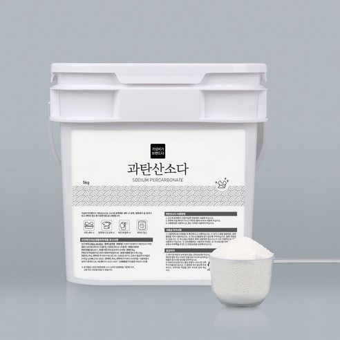 가성비가브랜드다 과탄산소다 산소계 표백제 버킷 5KG+계량스푼, 1개, 5kg