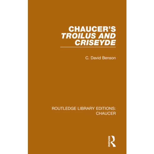 Chaucer''s Troilus and Criseyde Paperback, Routledge, English, 9780367357429