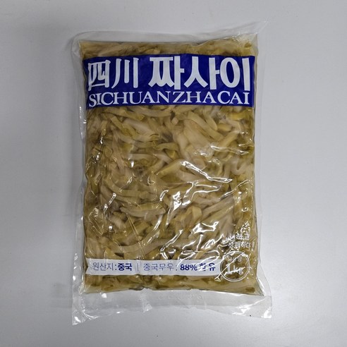 용차 짜사이 1kg 무절임 짜싸이 중식밑반찬, 6개