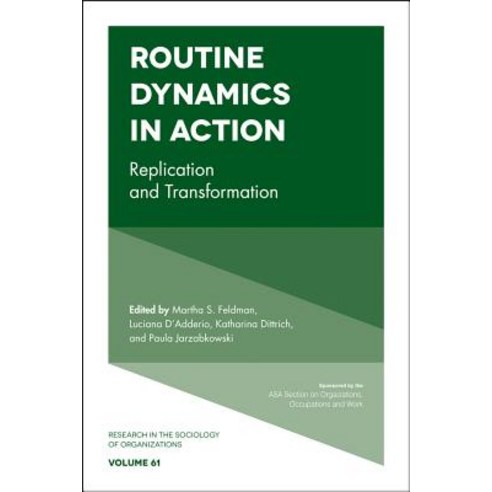 (영문도서) Routine Dynamics in Action: Replication and Transformation Hardcover, Emerald Publishing Limited, English, 9781787565869