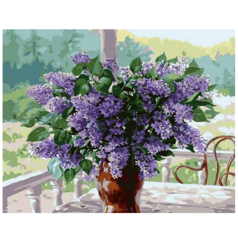 모모픽스페인팅 DIY명화그리기 40x50cm, I12 라일락 꽃향기, 1개