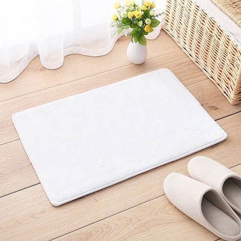 1 Pcs 핑크 대리석 홈 매트 입구 문 바닥 카펫 거실 욕실 목욕 매트 Non-slip 북유럽 스타일 빈티지 카펫, 40센치메터x60센치메터, white1
