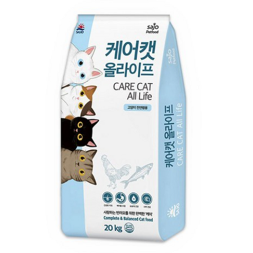케어캣 올라이프 전연령용 고양이 건식사료, 닭, 20kg, 1개