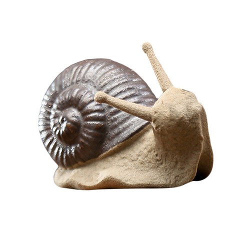 ST SHOP 미니 세라믹 작은 달팽이 장식품 분재 마이크로 풍경 홈, 1.6x3.3x2.3cm, 멀티