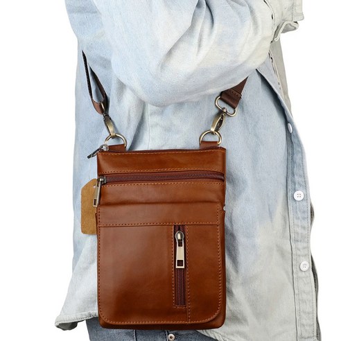 남성용 빈티지 대용량 가죽 숄더백 소프트 가죽 크로스 바디 백 탑 레이어 소가죽 버티컬 메신저 비즈니스 백