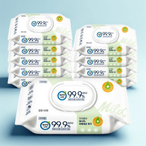 깨끗한나라 손소독티슈 마일드: 마일드한 안심, 강력한 보호