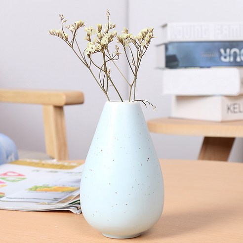 DFMEI 꽃병. 화병.Vase.--아이디어 마카롱 비견 기하학 병 세팅 거실 꽃꽂이 심플 테이블 드라이 플라워 꽃꽂이입니다기요, DFMEI.Yc083 [하늘색]