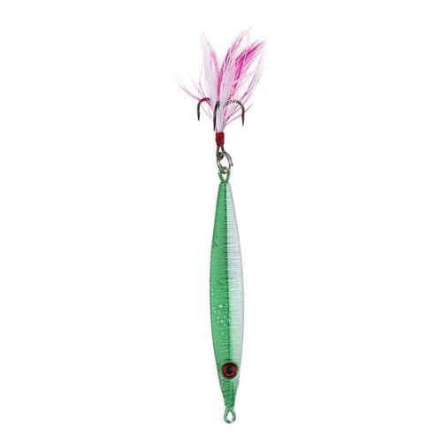 바닷물 리드 수직 지그 인공 미끼 보트 낚시 미끼 지깅 미끼, 컬러, 8cm, 금속