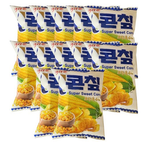 크라운 콘칩 초당옥수수맛 70g, 124g, 12개