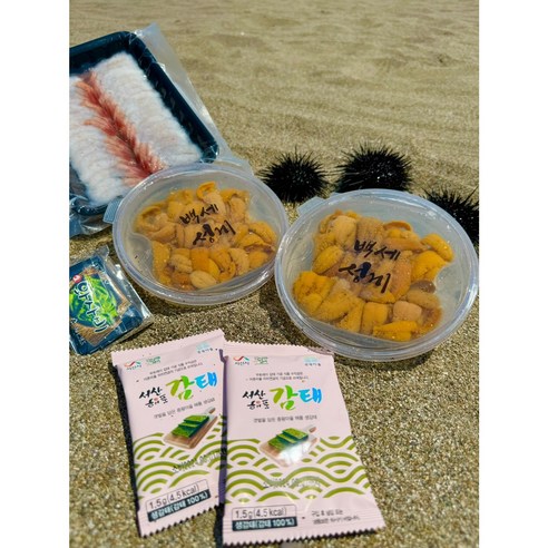 백세성게 국내산 동해 자연산 우니 보라 말똥 수입 성게알, 국내산 홈마카세(성게포함 set), 1개
