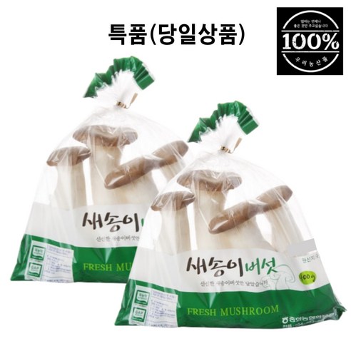 새송이버섯 국내산 400g 1봉지 친환경, 1개