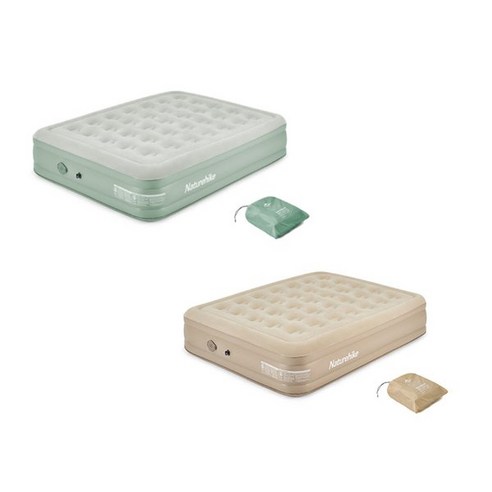 네이처하이크 네이처하이크 원터치 에어매트 더블 35cm 에어펌프 포함 현물보유 NH22FCD04, 베이지