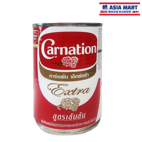 태국 카네이션 Carnation 엑스트라 연유 385g 식자재 시재료 소스 / Extra Condensed Milk, 1개