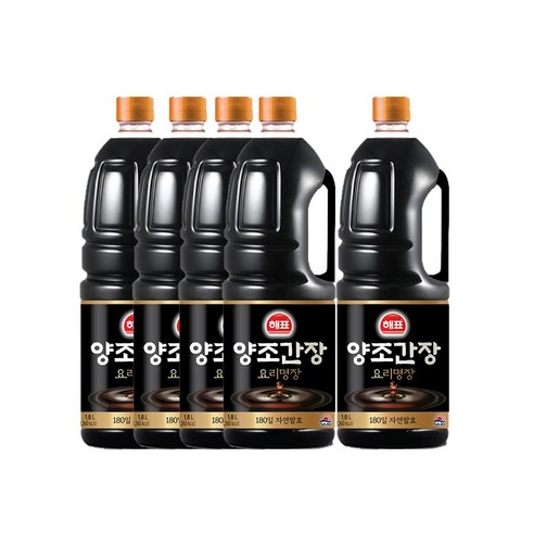 <올따옴> 해표양조간장1.8L 5개, 1.8L, 1개