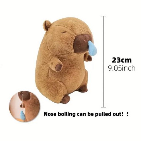 동물 랫서 판다 팬더 고양이 오랑우탄 알파카 대형 애착 인테리어 장식 인형 키링 피규어 Capybara 봉제 Capibara 애니메이션 솜털 장난감 귀여운 크리스마스 추수감사절 선, [05] Birthday Capybara