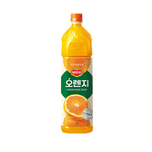 델몬트 오렌지100 주스 1.5L, 4개 신선하고 달콤한 맛을 즐기다!