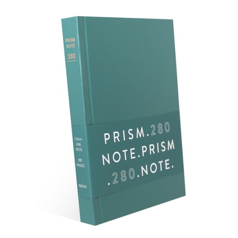 인디고 프리즘 280 양장 라인 노트 (B6 32절), 1개, 블루그린