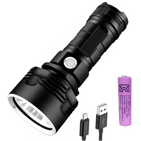 도미노스토리 XHP70 후레쉬 배터리3000mah포함 LED 손전등 등산 낚시 해루질 랜턴 XHP160칩 뽕라이트, xhp70후레쉬뽕라이트+배터리3000mah, 1개