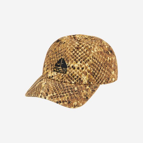 슈프림 x 나이키 ACG 데님 6-패널 캡 골드 스네이크스킨 - 22FW