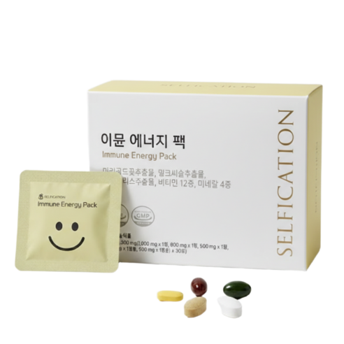 셀피케이션 피로회복 영양제 하루한팩 이뮨에너지팩 3개월(3BOX), 43.5g, 3개