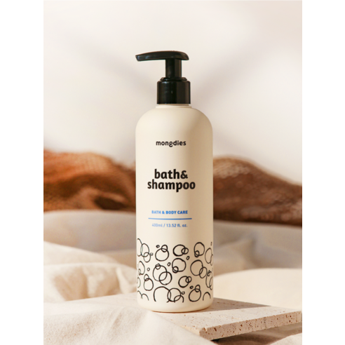 몽디에스 바스 앤드 샴푸, 순하고 촉촉하게 아기 피부를 지켜주세요!