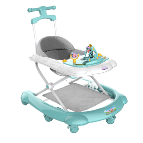 AOUDK 아기 보행기 다기능, 베이직, 푸른 색, 1개