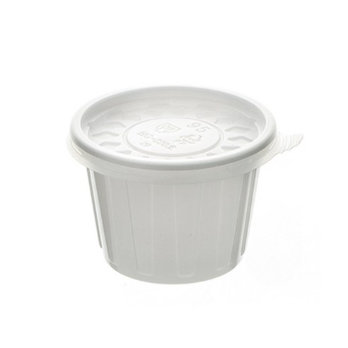(100매) 소스용기 백색 95파이 223 95 X 65mm, 1개