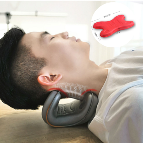 가정용 고급 목 견인기 거북목 자세교정기 스트레칭, 1개