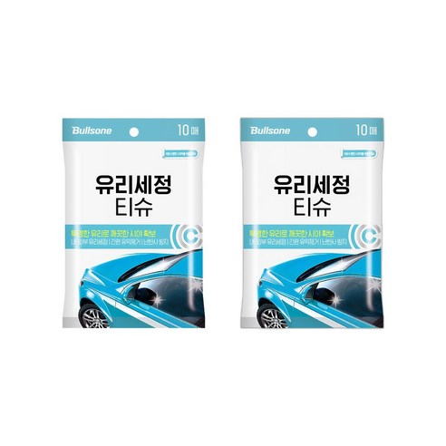 불스원 유리세정 티슈 10매입, 4개