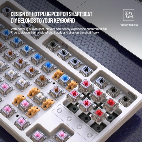 고성능과 다양성을 요구하는 게이머에게 필수품인 RGB 백라이트가 장착된 87키 게이머 기계식 키보드