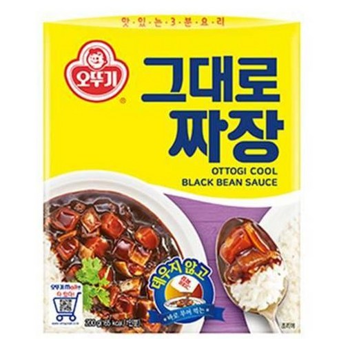 오뚜기 편의점 탕비실 야식 그대로짜장 200G 즉석짜장 레토르트 즉석식품 조리식품 한끼 자취 혼밥 간편식 비상식량 가성비 주부, 600g, 1개
