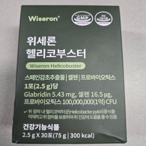 위세론 헬리코부스터 2.5g 30포 2박스