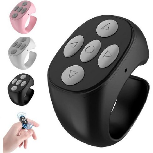 Fingertip Wireless Bluetooth Remote Control 2025 New Rechargeable Scrolling Ring Camera Video Reco, 1 PCS- COLOR A