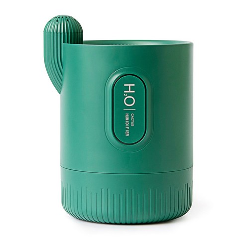 decdeal RPH-H828 USB 충전 휴대용 선인장 아로마 테라피 가습기 330ml, 그린