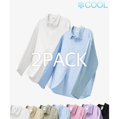 토피 2PACK COOL 스퀘어 포켓 레이온 셔츠 7 COLOURS